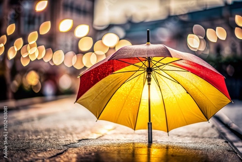 Wallpaper Mural Minimalist Yellow Umbrella Concept in High Dynamic Range Photography for Stunning Visual Impact Torontodigital.ca