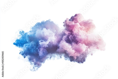 Colorful abstract smoke cloud art photo