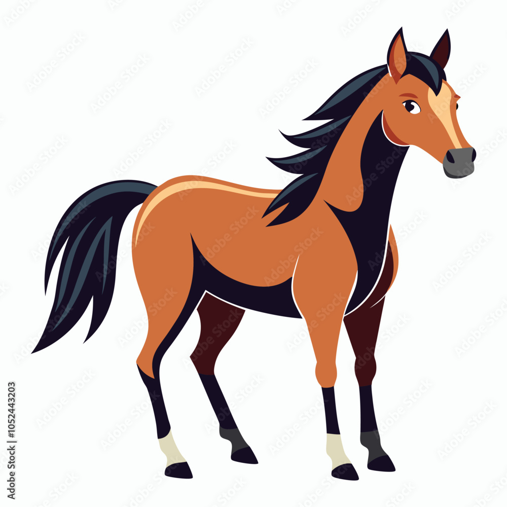 vector horse on white background vector horse on white background