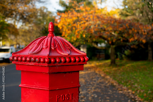 Red Postbox on a Street