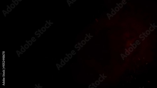 Three types of gigantic flares of fire, incandescent explosions