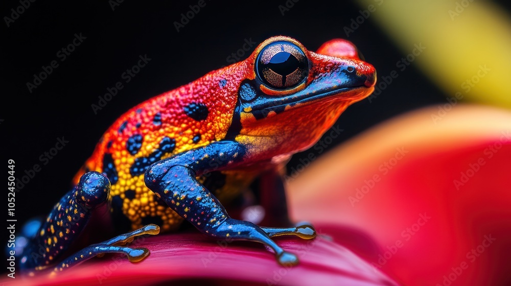 Close-up of a colorful frog Close-up of a colorful frog