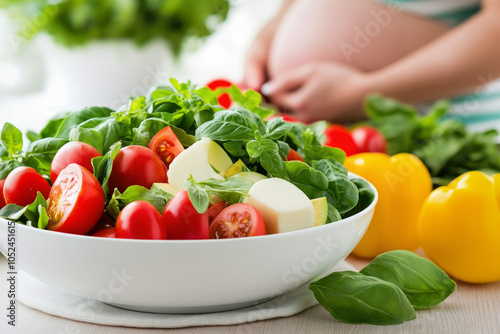A Pregnant Woman Preparing ...