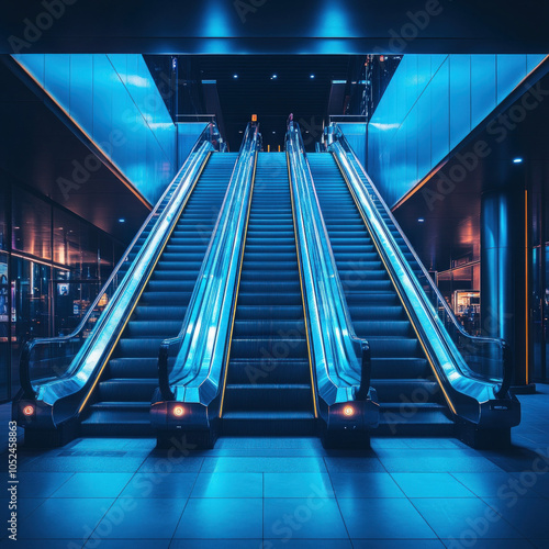Escalator Isolated