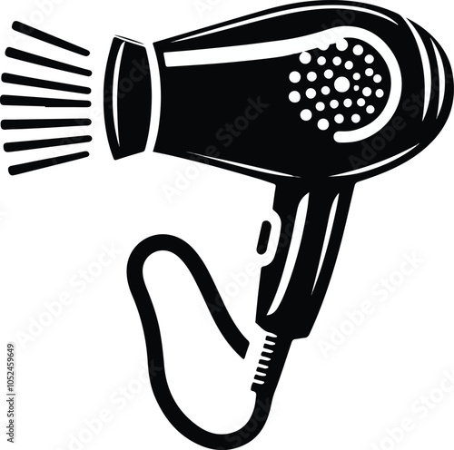 hair dryer vector