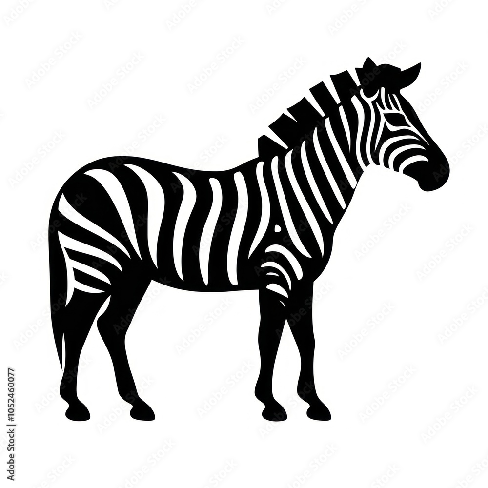 Zebra logo icon silhouette wildlife animal. Zebra logo icon silhouette wildlife animal.