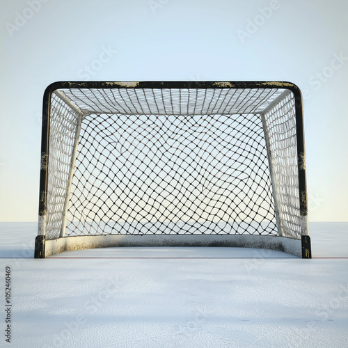 Hockey Goal Isolated