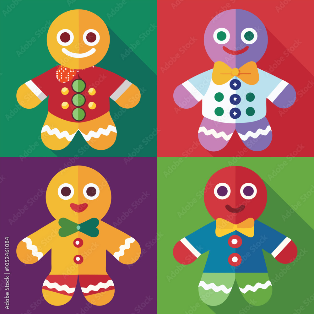 Fototapeta premium Christmas holiday elements vector set