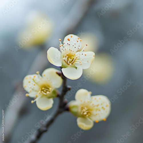 Plum Blossom Isolated