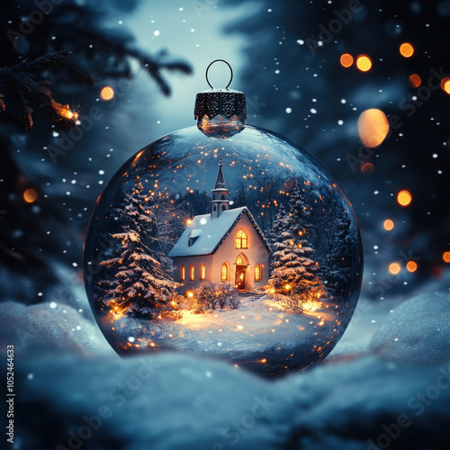 Transparent Christmas Globe...