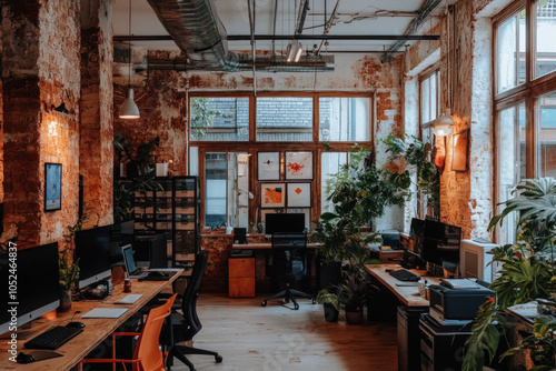 Vibrant Workspace Filled Wi...