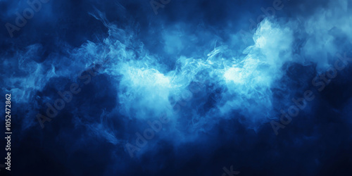 Wallpaper Mural Dark blue and indigo grainy background with subtle light leaks and a smooth blur effect, creating a mysterious and atmospheric texture Torontodigital.ca