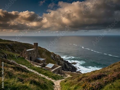 Botallack Mines in Cornwall. photo