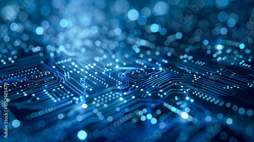 Digital background, can be used in the description of network abilities, technological processes, digital storages, science, education