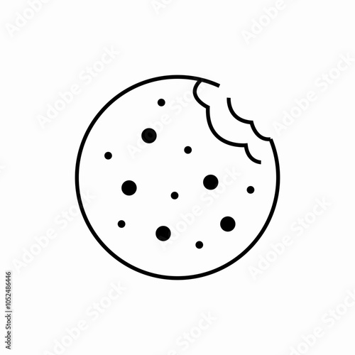 cookie biscuit icon sign vector