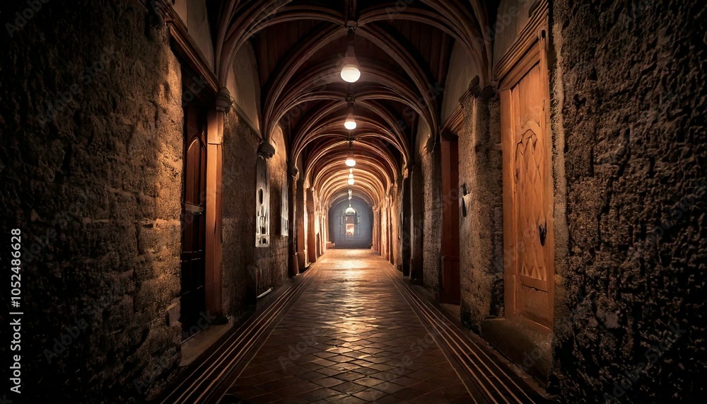 Fototapeta premium hallway, haunted house