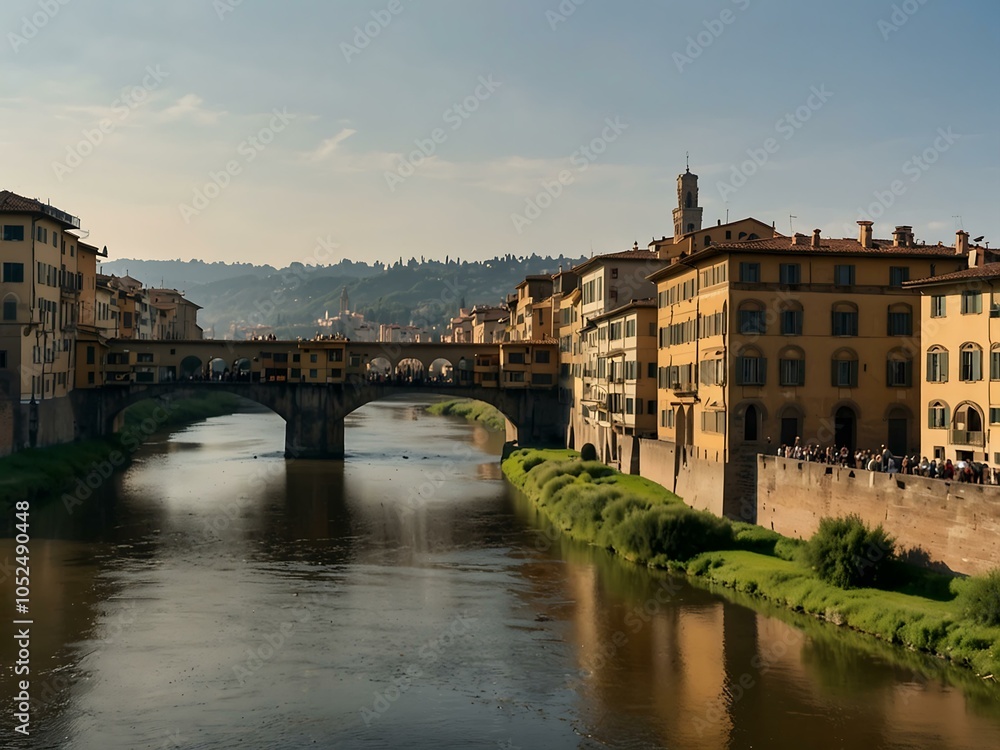 Obraz premium Florence architecture view from the Arno River