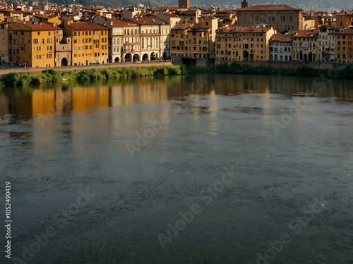 Florence architecture from the Arno River