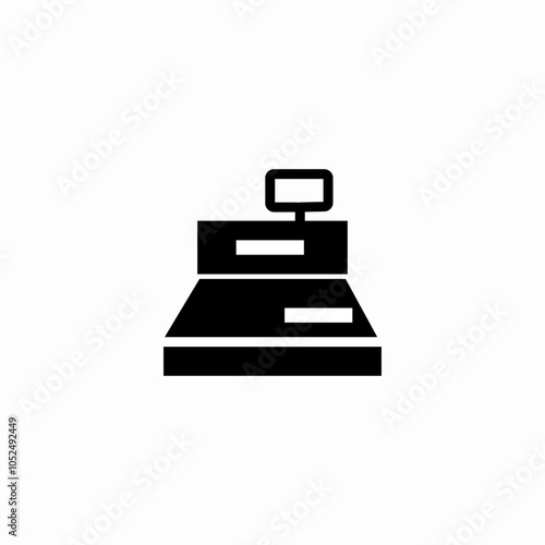 cash register icon sign vector