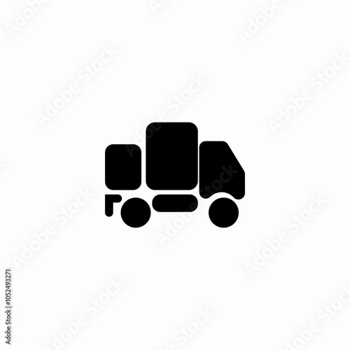 pick up truck icon sign vector