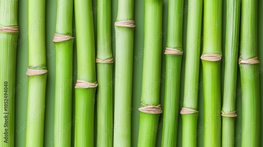 A close-up view of vibrant green asparagus stalks lined up side by side, highlighting their smooth texture and natural color. A close-up view of vibrant green asparagus stalks lined up side by side, highlighting their smooth texture and natural color.