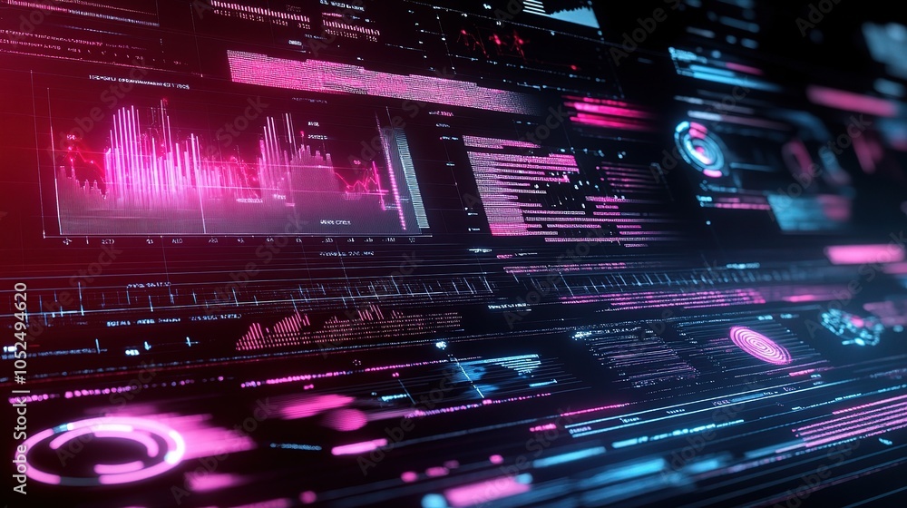 Abstract Digital Data Visualization Background Abstract Digital Data Visualization Background