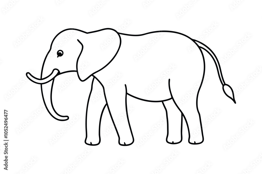 Elephant Vector Design in Black and White – Bold and Elegant Wildlife Illustration for Tribal and Rustic Art Elephant Vector Design in Black and White – Bold and Elegant Wildlife Illustration for Tribal and Rustic Art