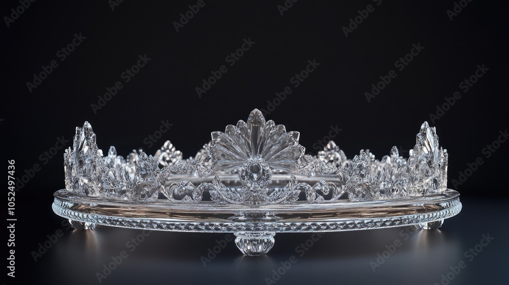Exquisite crystal crown a dazzling display of elegance and craftsmanship Exquisite crystal crown a dazzling display of elegance and craftsmanship