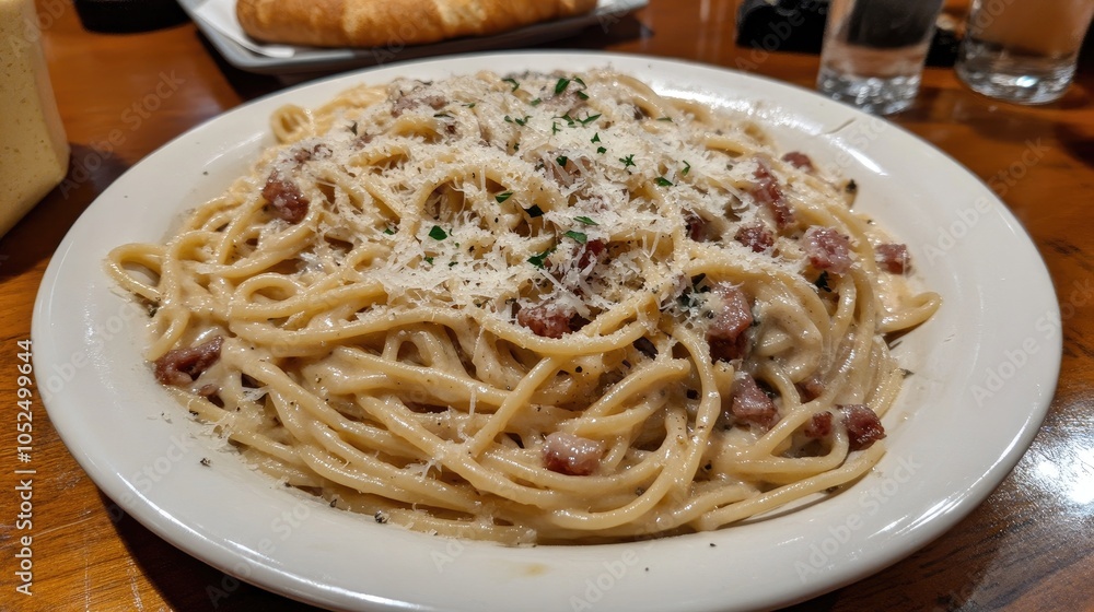Delicious Pasta Dish with Creamy Sauce and Cheese Delicious Pasta Dish with Creamy Sauce and Cheese