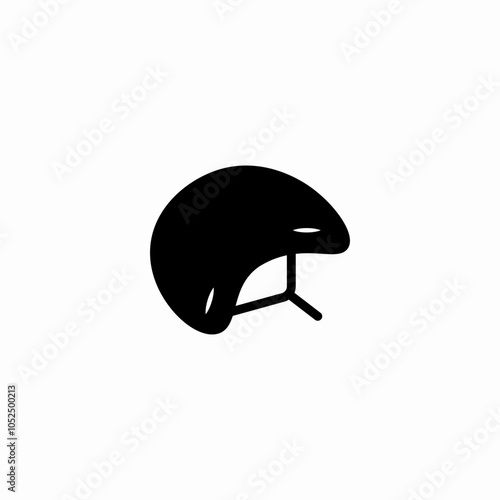 cyclist helmet icon sign vector