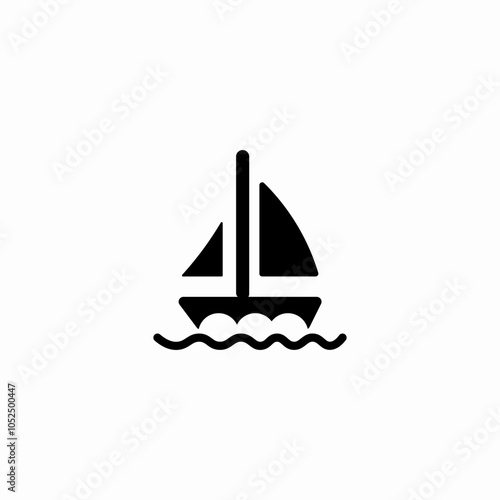 fishing boat icon sign vector