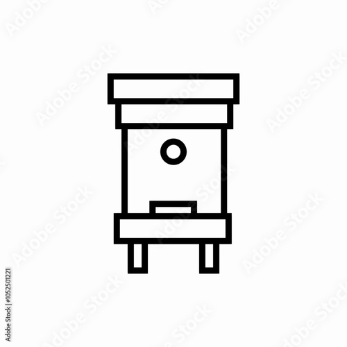 trash compactor icon sign vector