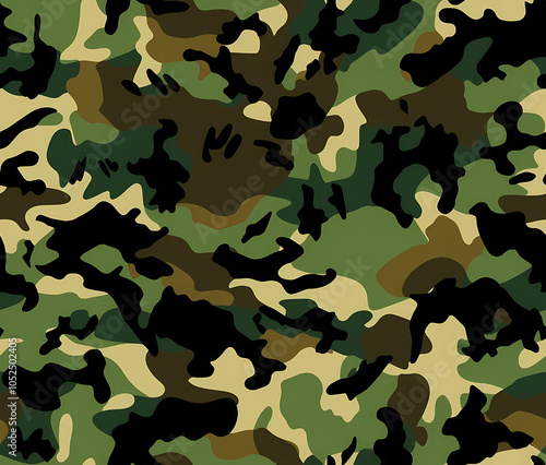 Diverse Camouflage Patterns for Fashion and Design Use in Various Applications photo