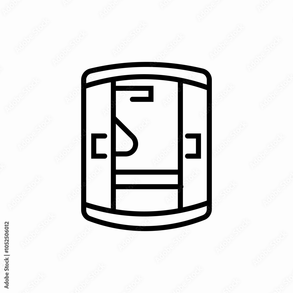 Obraz premium bathroom generic icon sign vector