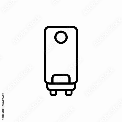 gas boiler icon sign vector