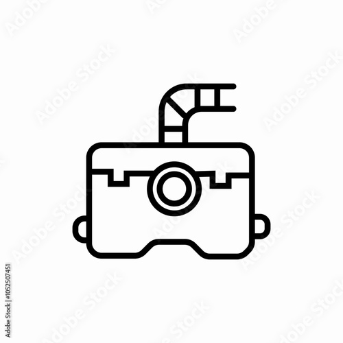 plumbing pumps and filtration icon sign vector