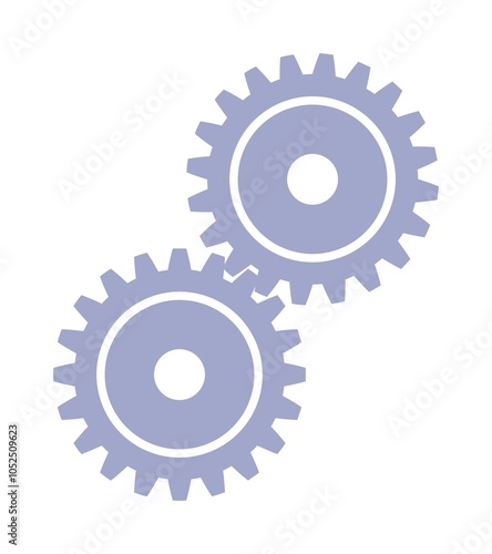 Vector silhouettes of mechanical gears for your design. JPEG version.