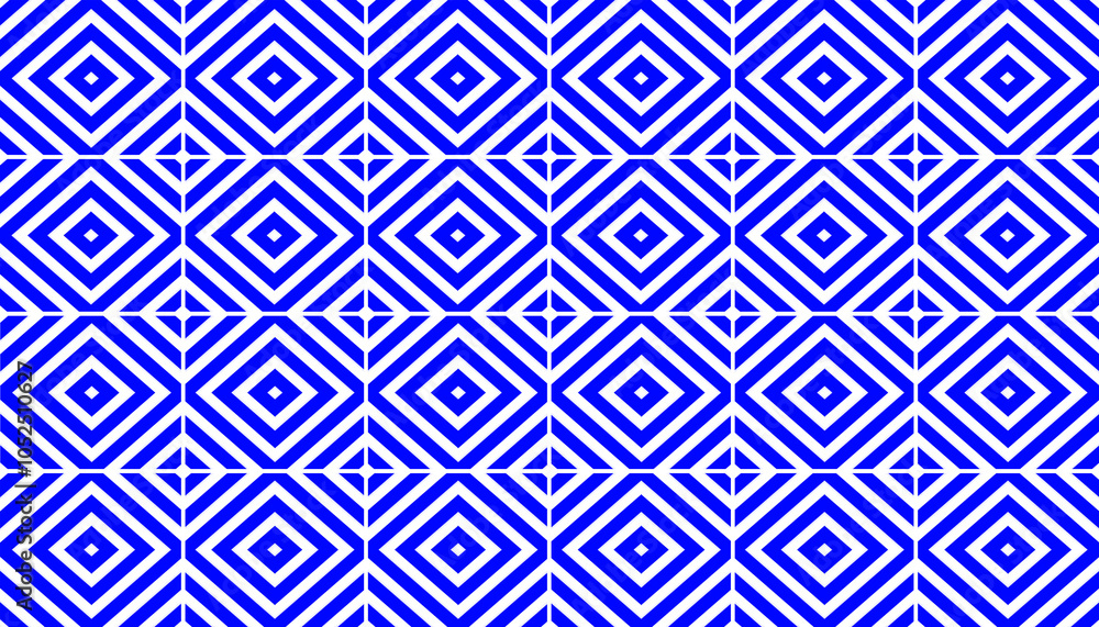 Blue diamond grid tile stripes seamless pattern for decoration Blue diamond grid tile stripes seamless pattern for decoration