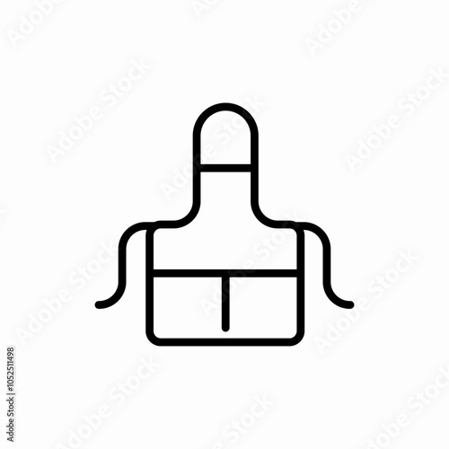 apron for cook chef icon sign vector