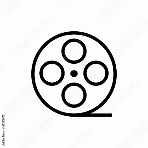 film roll icon sign vector