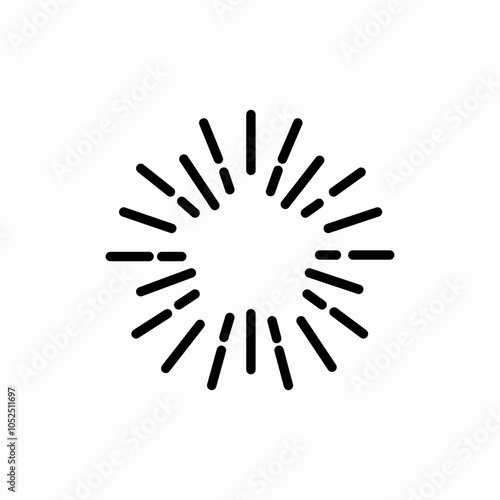 firework circle icon sign vector