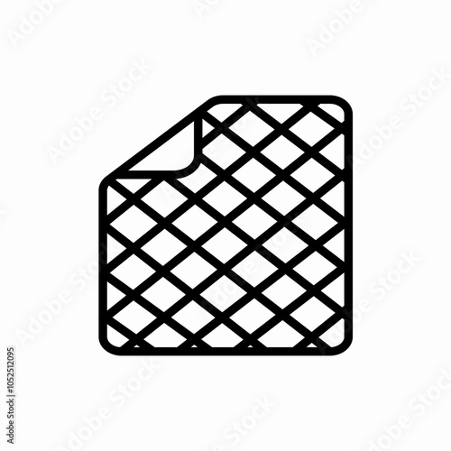 rubber doormat icon sign vector