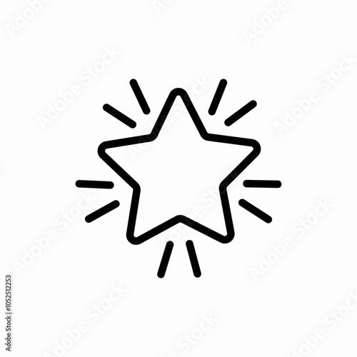shiny star icon sign vector