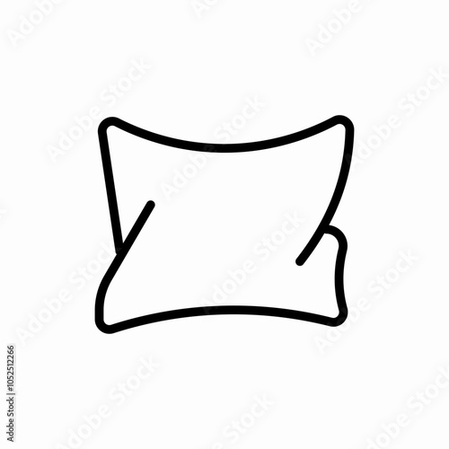 soft pillow icon sign vector