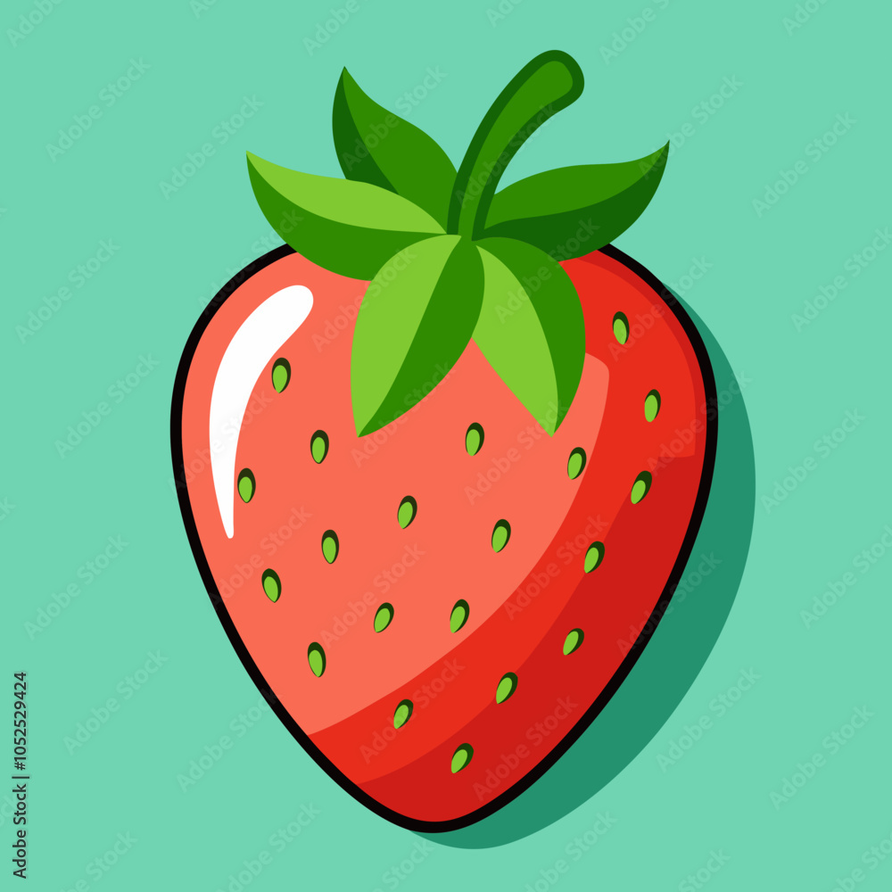 Obraz premium illustration of a strawberry