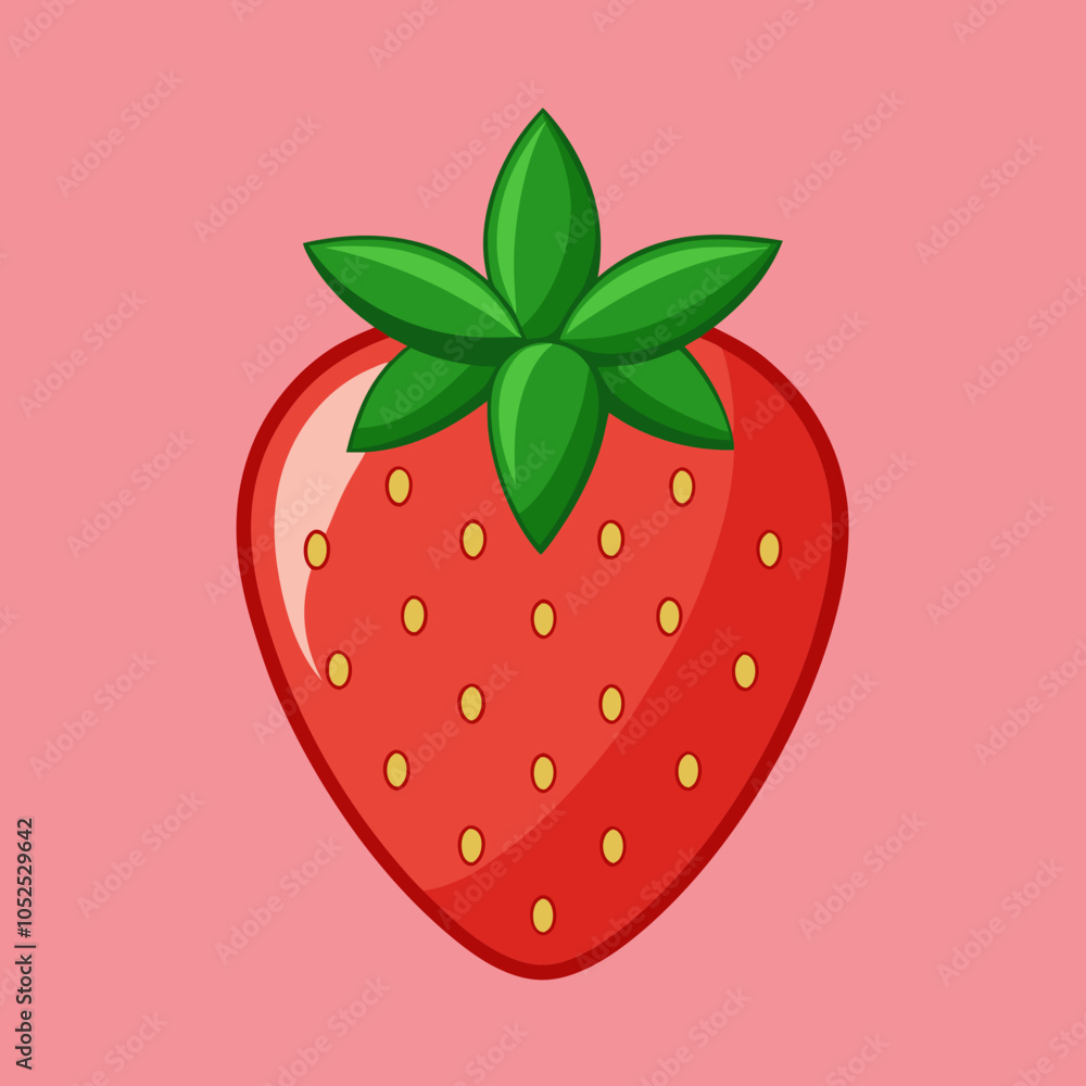 Obraz premium strawberry on white background