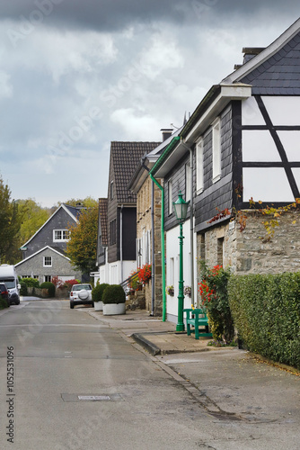 Wuppertal Beyenburg, historische Fachwerkhäuser im Unterdorf photo