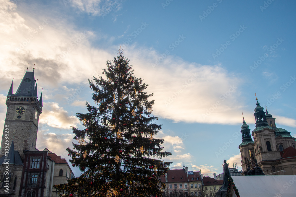 Christmas tree in the Old Town Square in Prague