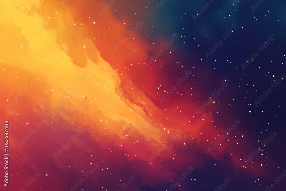 Fototapeta premium Cosmic Clouds and Stars