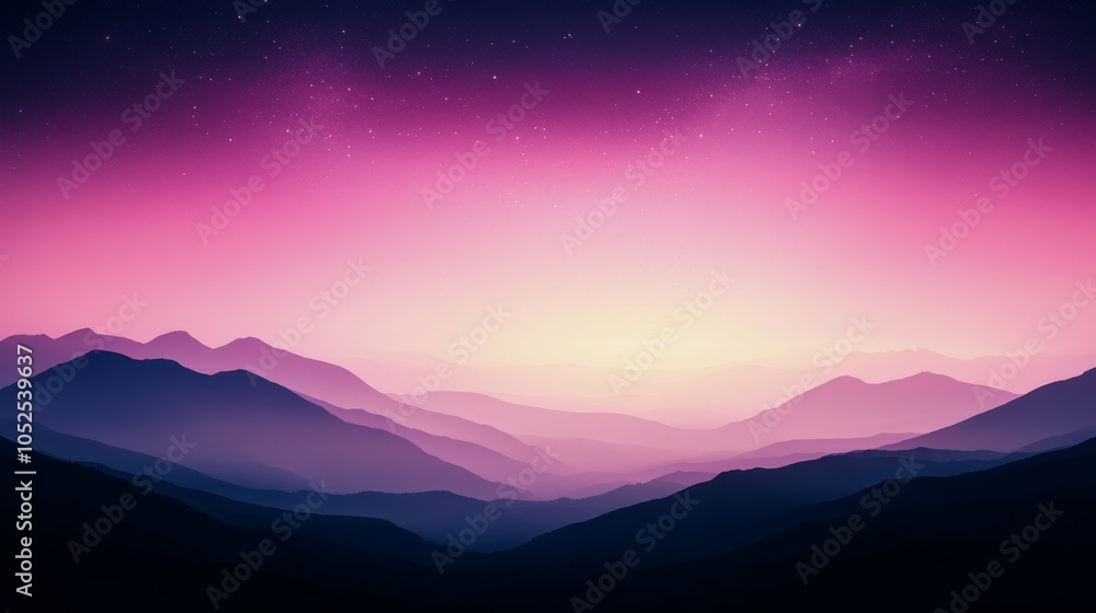 Obraz premium Stunning view of Fuji Mountain under a star filled sky at night near a serene lake